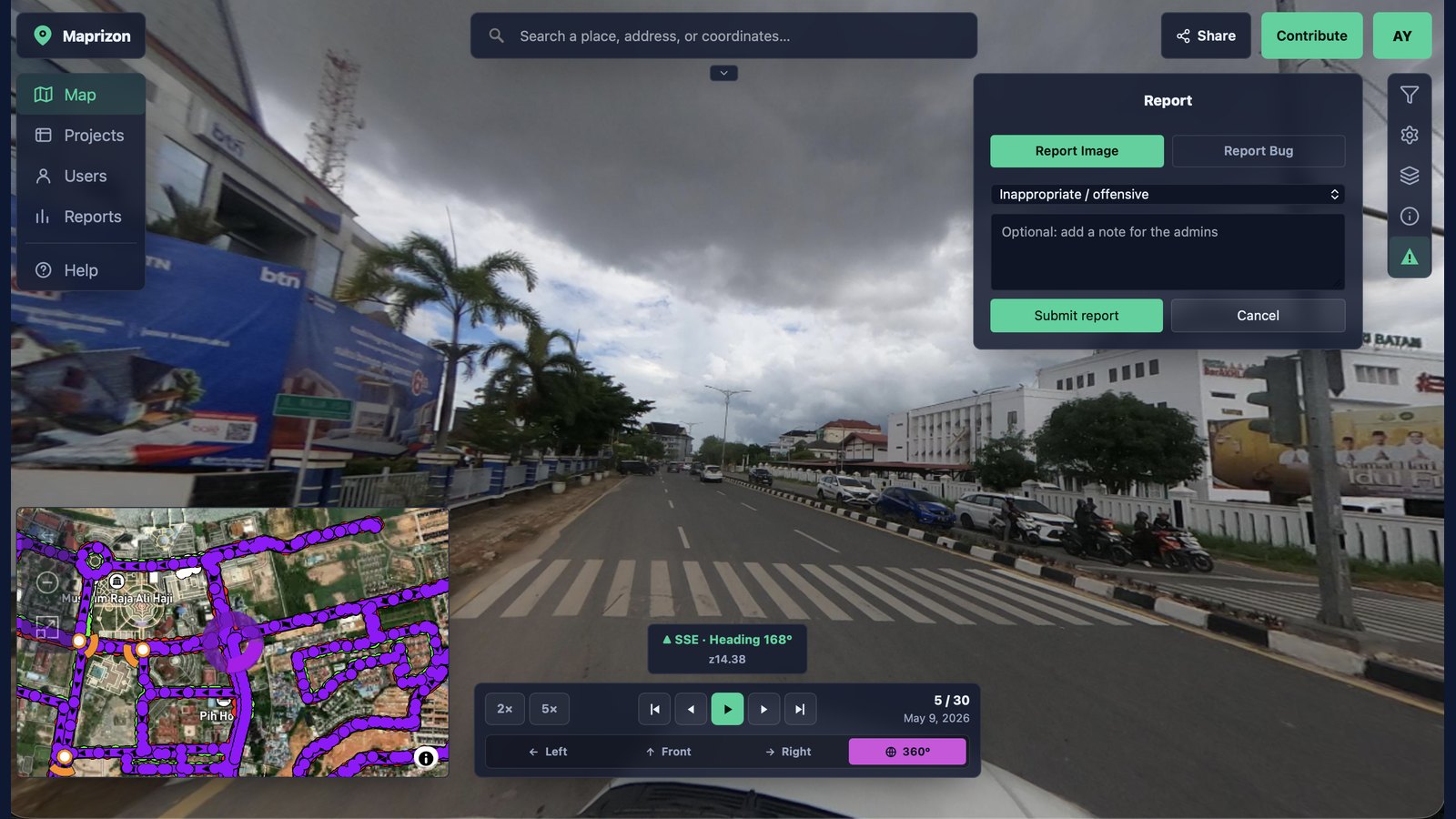 Maprizon — report an image